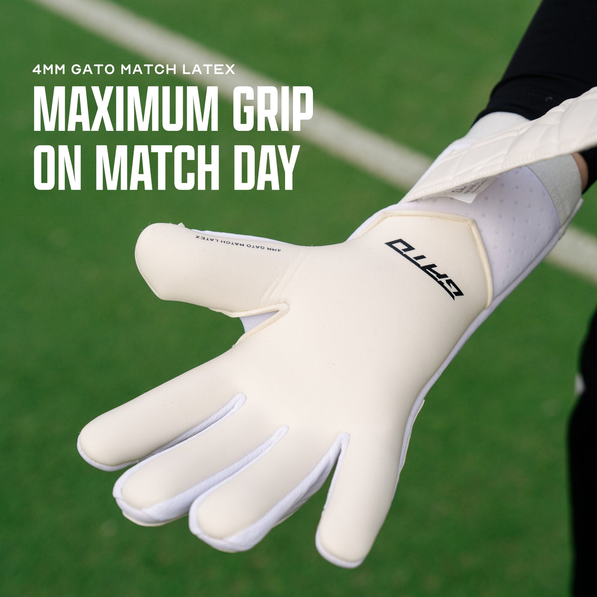 GATO Classic Match goalkeeper glove palm with 4 mm GATO Match Latex